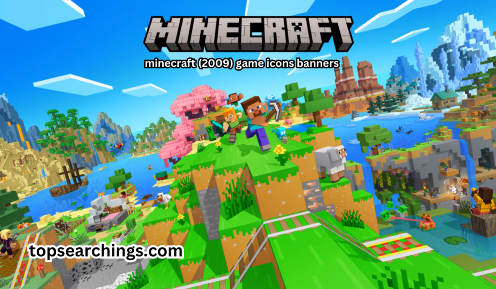 minecraft (2009) game icons banners