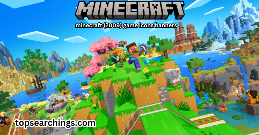 minecraft (2009) game icons banners the Game’s Iconic Visuals